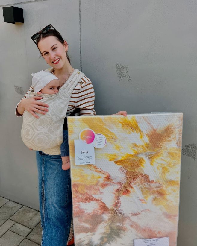 Další obraz o víkendu předaný, tentokrát moc milé setkání osobně v Bratislavě. “FÉNIX” o rozměru 60x90 cm. ✨ Pokud máte...